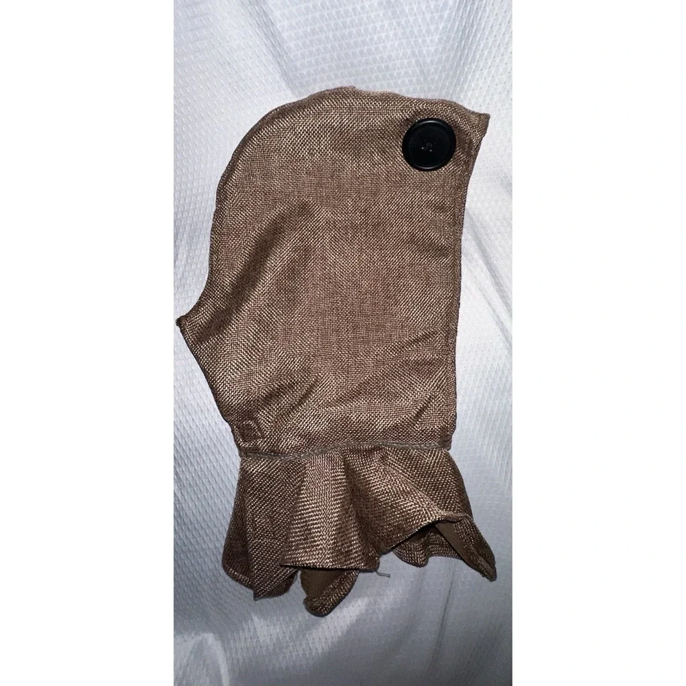 Trick 'r Treat Sam Costume Fleece Jumpsuit w/Scarecrow Hood 2T Spirit Halloween